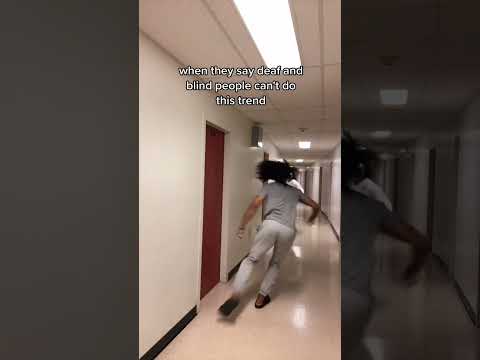 When they say deaf and blind people can't do this trend🤣 (skit)