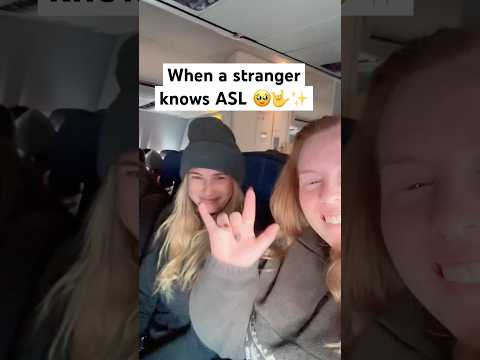 What are the chances?!? ☺️💕 #Deaf #ASL #americansignlanguage  #wholesome (soo lovely meet Victoria)