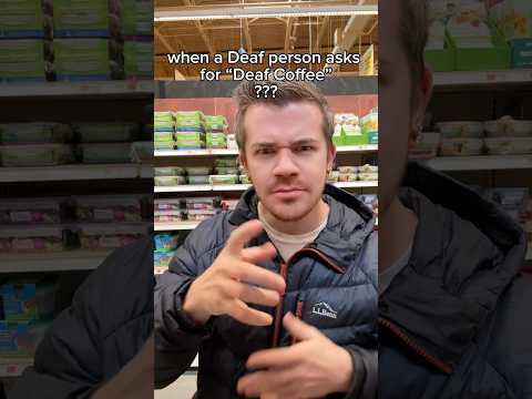 My coffee is DEAF! #ASL #SignLanguage #AmericanSignLanguage #Coda